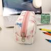 Sweet Cute Bow Floral Cherry Pencil Case Portable Large Capacity Student Stationery Storage Bag Pen Bag Girly Cosmetic Bag Gifts