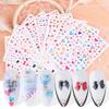 Nail Art Sticker Lovely Cute PET Valentine Heart Shaped Nail Art Tips Decoration for Couple