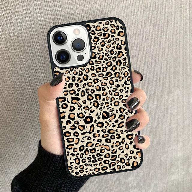 

Tiger leopard print panther Phone Case For iPhone 17 Air 16 15 14 plus 12 13 Pro max Soft Bumper Shell Cover coque iPhone 15plus