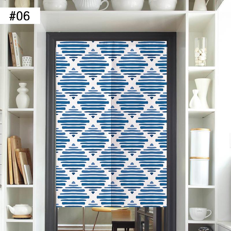 Japanese Door Curtain Screen Cotton Linen Kitchen Doorway Divider Room Partition Bathroom Bedroom Porch Half Curtain Noren