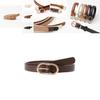 Elegant Womens Slim Faux Leather Waist Belt With Alloy Closure For Daily Commuting