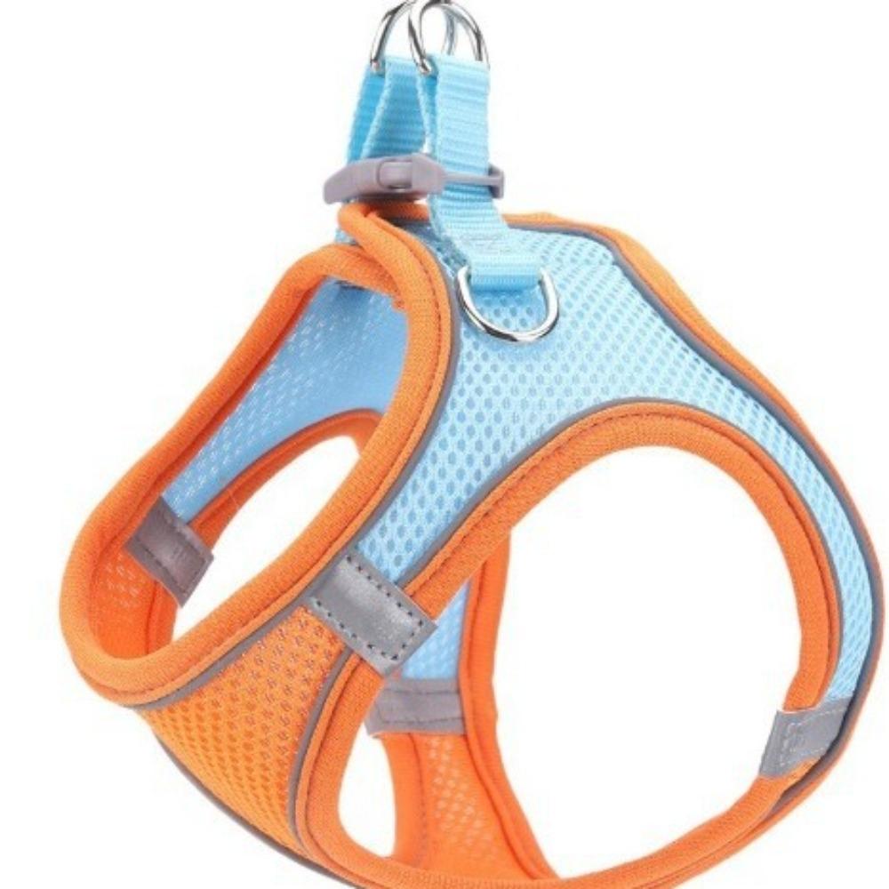 Cat walking artifact traction rope anti-break free vest type night reflective breathable chest strap reflective design
