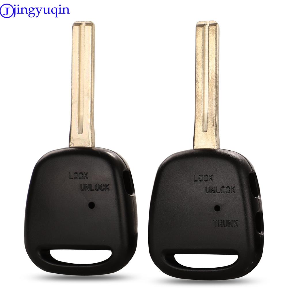 Jingyuqin 1 buton carcasă cheie de la distanță auto pentru TOYOTA Carina Estima Harrier Previa Corolla Celica cheie carcasă TOY48 lamă