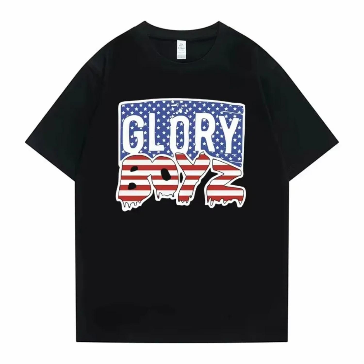 

Rapper Chief Keef Glory Boyz 100%cotton Men s Shirt O-Neck Graphics Short Sleeved Women s Vintage Hip Hop Y2k Tshirt Tops S разноцветный