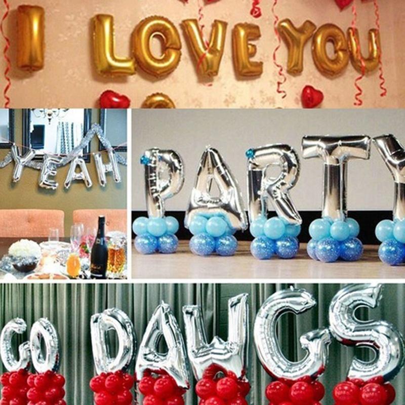 Elegant 40 Inch Gold And Silver Number Foil Balloons For Kids Birthday Parties