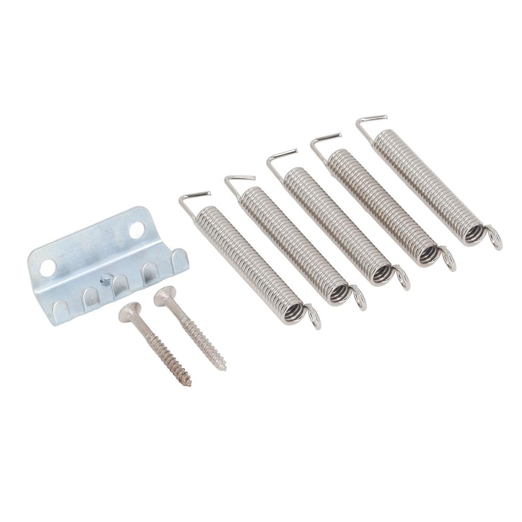 Electric Guitar Tremolo Spring Claw Screw Kit Stainless Steel Glossy Smoothly Tremolo Bridge Parts F