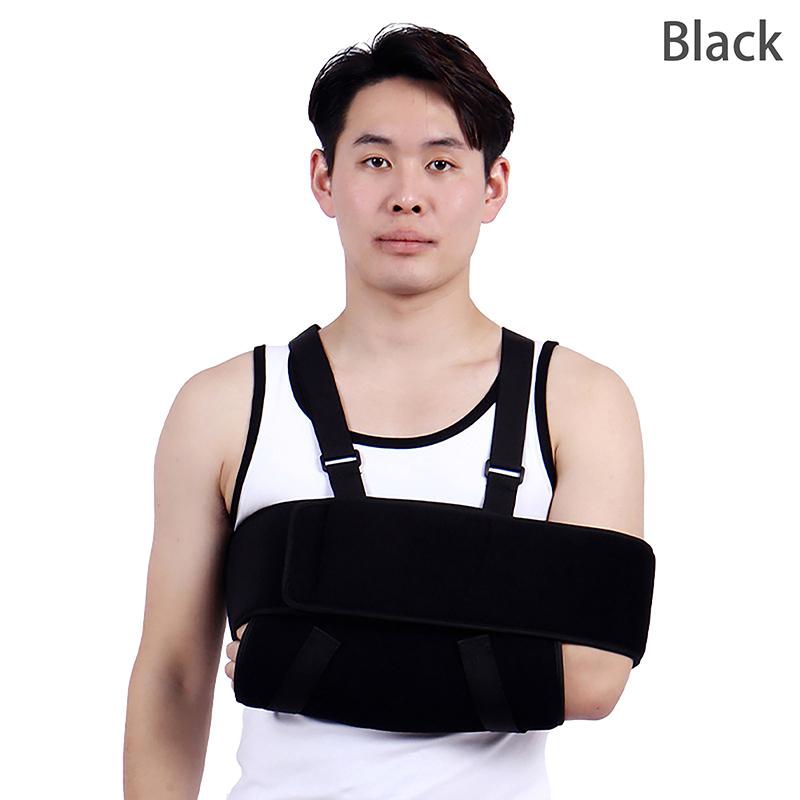Adjustable Medical Arm Wrist Fracture Sling Support Elbow Shoulder Arm Sling Fixation Joint Brace Broken Boom Forearm Strap чёрный