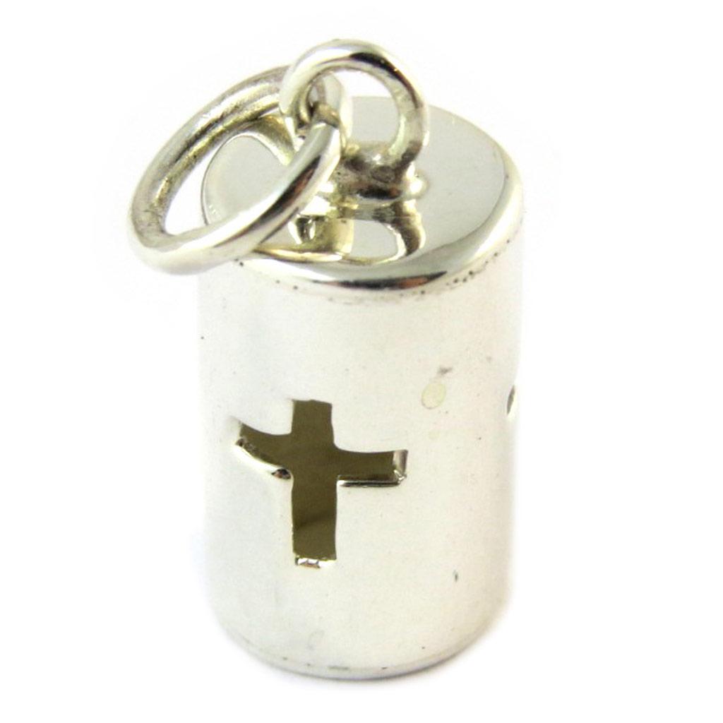 Les Trésors De Lily [E5395] - Silver 'Cross' Pendant