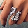 Sell Well In Europe America Wide Version Pearl Rings for Women Exaggerate Chunky Fashion Statement Jewelry Ring Trend Gift