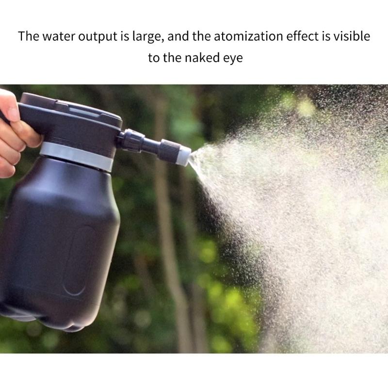 2L Electric Sprayed Bottle With Long Handle For Garden And Indoor Plant Flowers Watering Plastic Lightweight Design