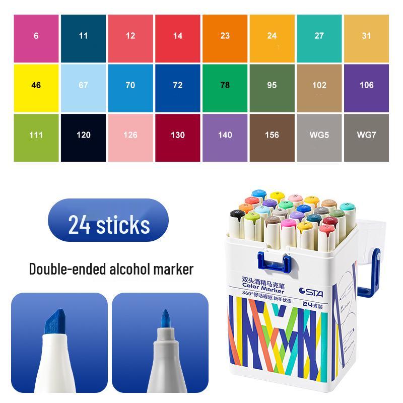 

Anime Design Double-Ended Oil-Based Marker for Art and Interior Design Students