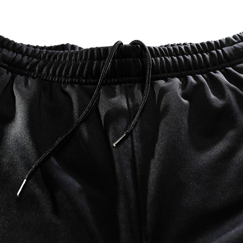 Adidas Vyšívané logo Color block Tři pruhy Retro sportovní Dlouhé kalhoty Pletené tepláky Pánské spodky Černá TR30P1R-BW