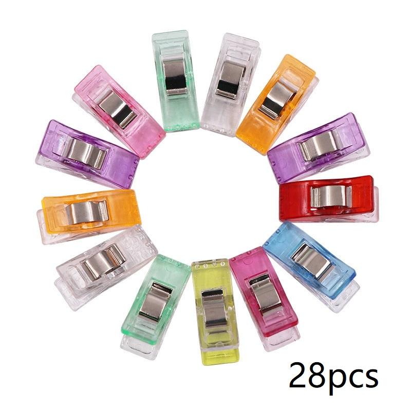 Швейные зажимы Цветные зажимы Многоцелевые Пластиковые для рукоделия Вязание крючком Вязание Безопасные зажимы для одежды Цветные зажимы для скрепления Бумага