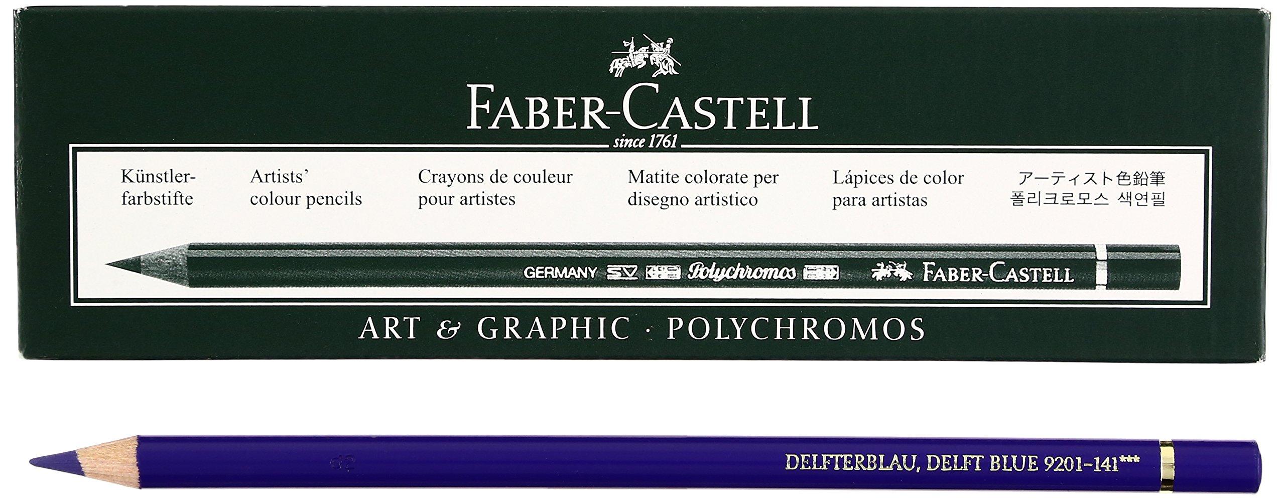 

Faber-Castell Polychromos Colored Pencils 141 Delto Blue, Pack of 6
