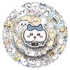 50 Japanese Chiikawa Stickers - Cute Waterproof Cartoon Decorations for Phone Cases, Featuring Jiikawa and Little Mochi Designs.