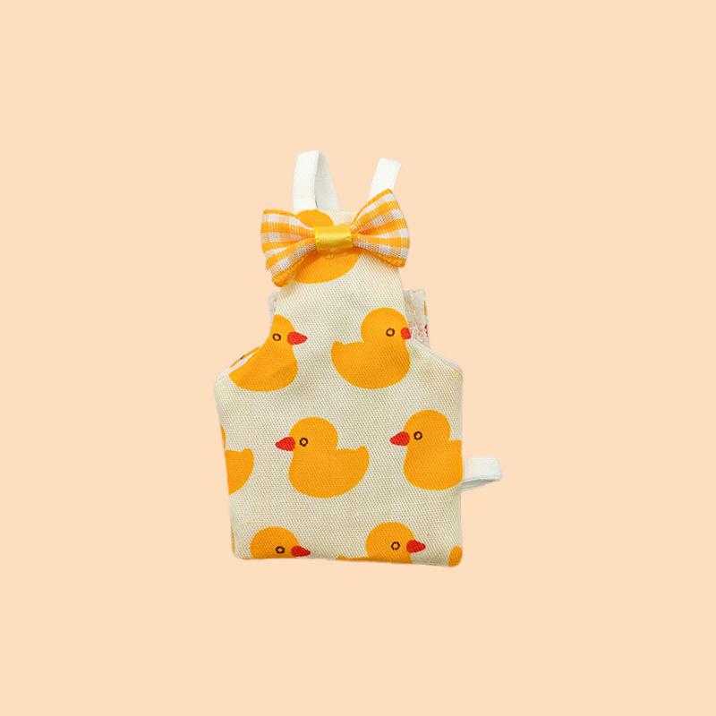 Cute Colorful Parrot Diaper Bowtie Washable Parrot Flight Suit Breathable Keep Birds Clean Pet Bird Clothes Daily Clothing