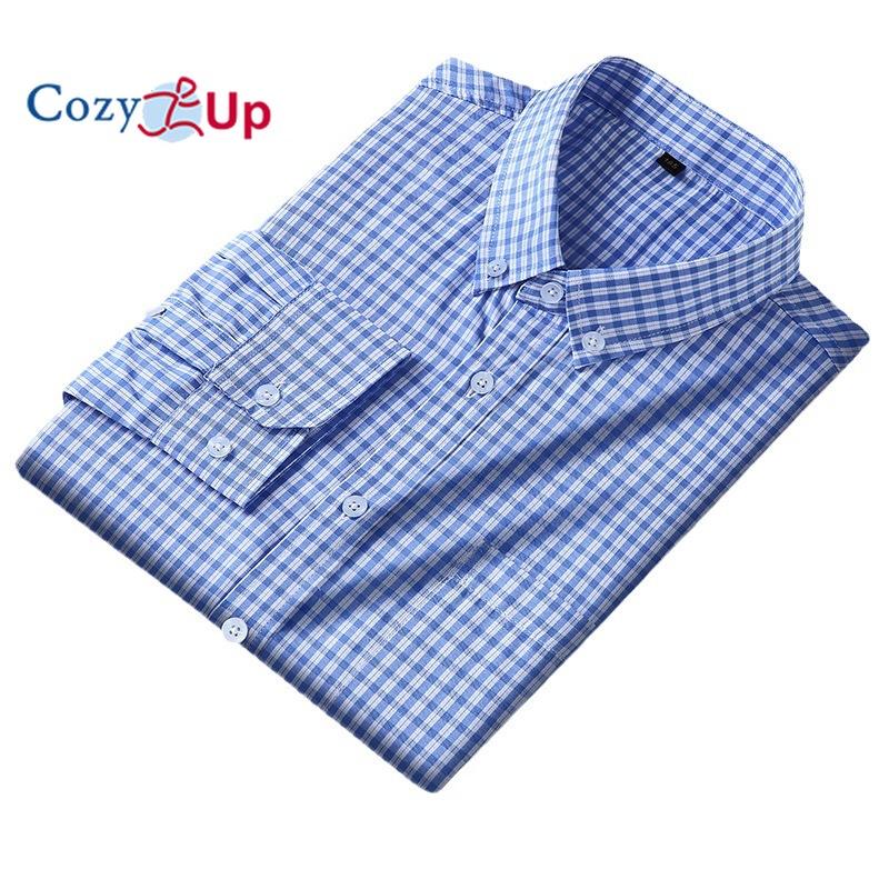 Уютные мужские рубашки в клетку на пуговицах — фото 5