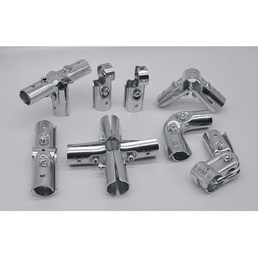 1Pcs 20/25/32mm Pipe Joint Carbon Steel Galvanized Fixed Clamp New Rod Support Rack  Clothes Display