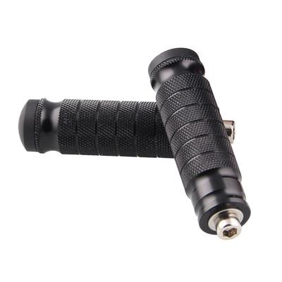2pcs Universal CNC Motorcycle Rear Footrests Footpegs Foot Rest Pegs Pedals M8 6063 Aluminium Refit Durable