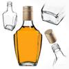 Glass Bottle for Liqueur 250ml with Long Cap 5pcs.