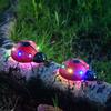 Outdoor Solar Eisenkunst Marienkäfer Dekorative Lichter Garten Simulation Tier Wandbehang Hoflicht Dekor Dekorative Lichter für Zuhause und Garten