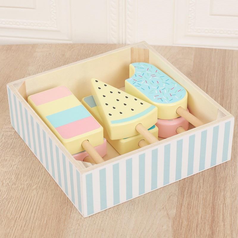 Children Simulation Breakfast Bread Milk Dessert Play House Combination Wooden Role Playing Toys