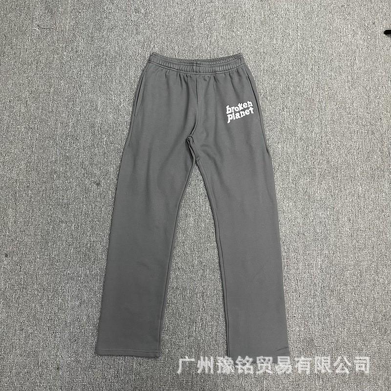 Broken Planet Oversized Hoodie Jogger Set Mens Streetwear Cotton Fleece Letter Puff Print Loose Fit Winter
