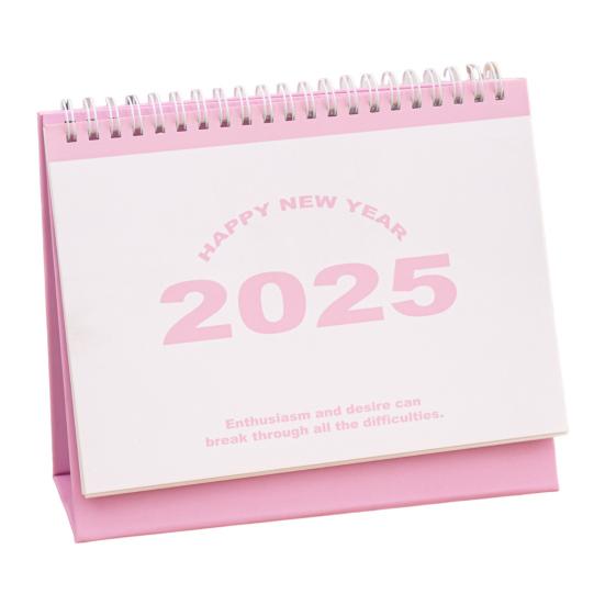 2025 Small Desk Calendar Standing Flip Desktop Calendar Monthly Planner Time Management Organizer for Home Office School