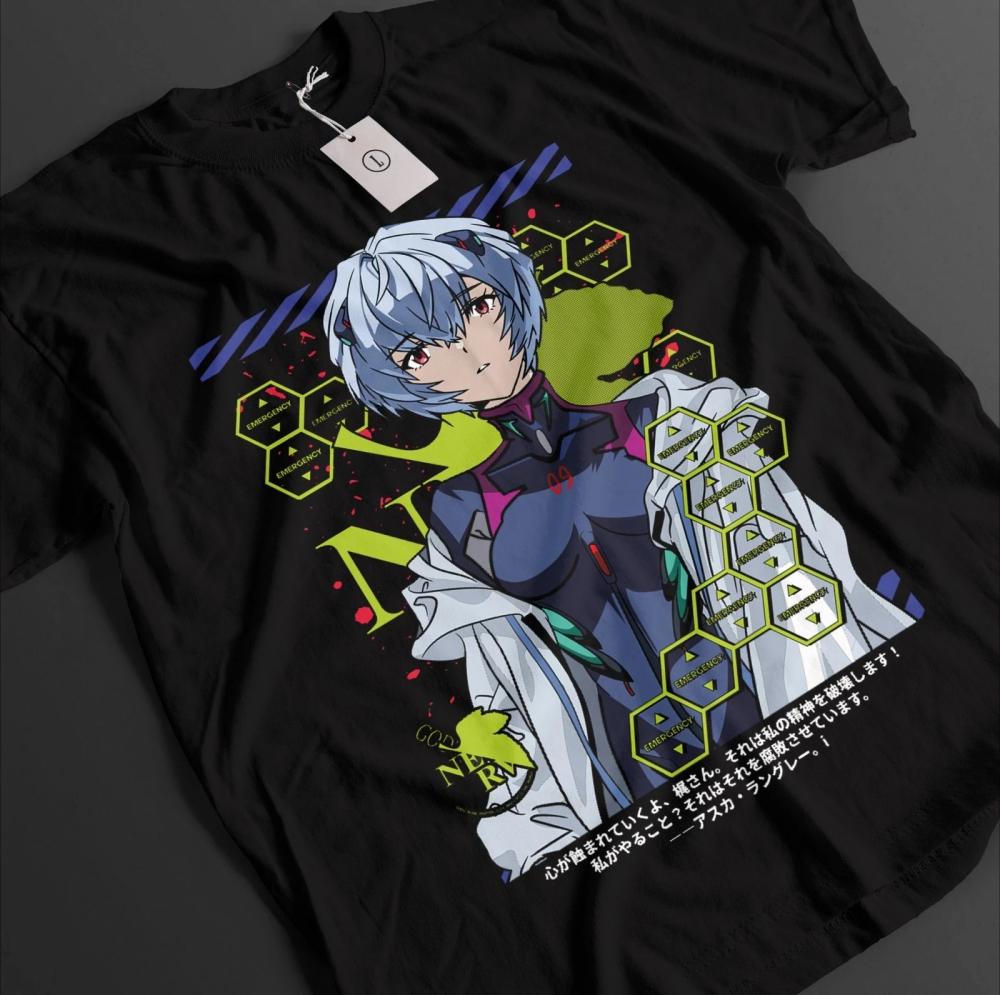 Sommer Neu Eva Unit 01 T-Shirt Neon Genesis Evangelion T-Shirt für Männer Frauen Japanisches Anime Shirt Unisex Hohe Qualität Baumwolle Kurzarm Top