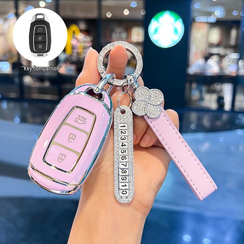 Modern ix35, Elantra ix25 Key Case: Compact Car Shell Buckle for Elantra, Lingdong, Mingtu, Langdong & Verna Models