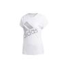 T Shirts Women's White Crew Neck Moderate Cinched Waist EB4501