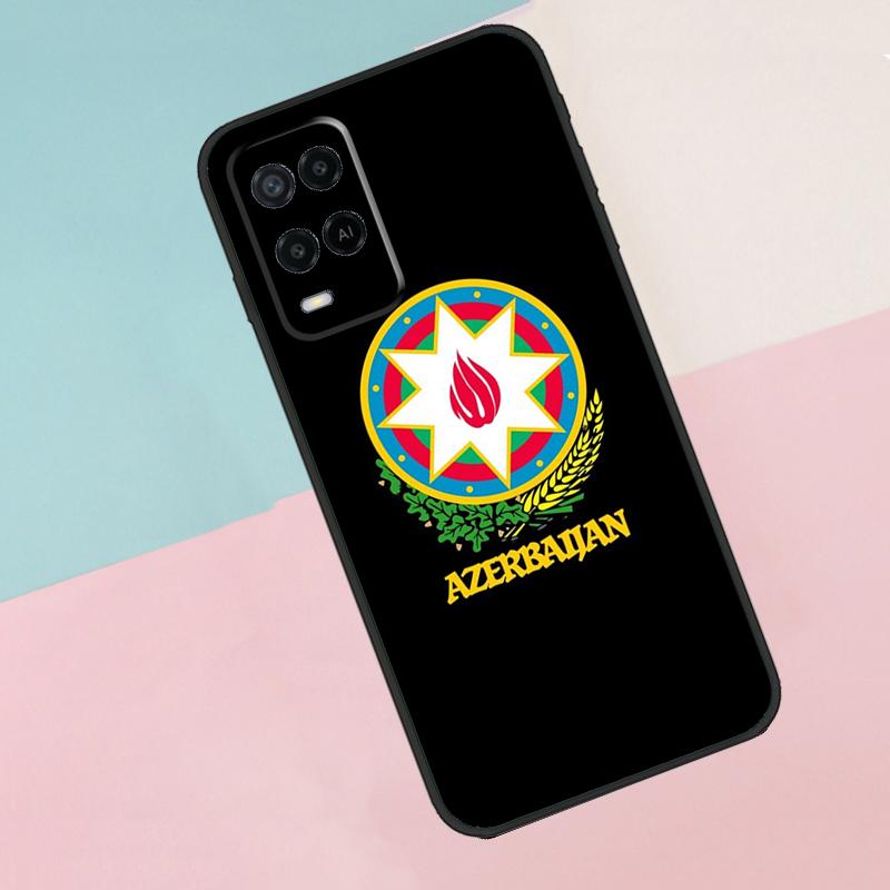 Azerbaijan Flag For Oppo A40 A60 A80 A18 A38 A58 A78 A98 A79 A16 A76 A96 A15 A74 A94 A54 A77 A17 Phone Case