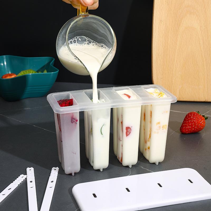 4 alte Popsicle Form mit Abdeckung Hause Kinder Popsicle Eis Form Diy Eis Form