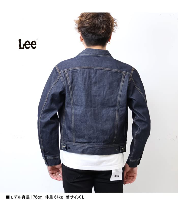 Lee 101J Denim Size M Jacket/Blouson, Men's, Navy, (LM8100)