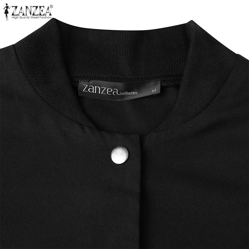 ZANZEA Women Vintage Lapel Long Sleeve Solid Color Loose Jackets