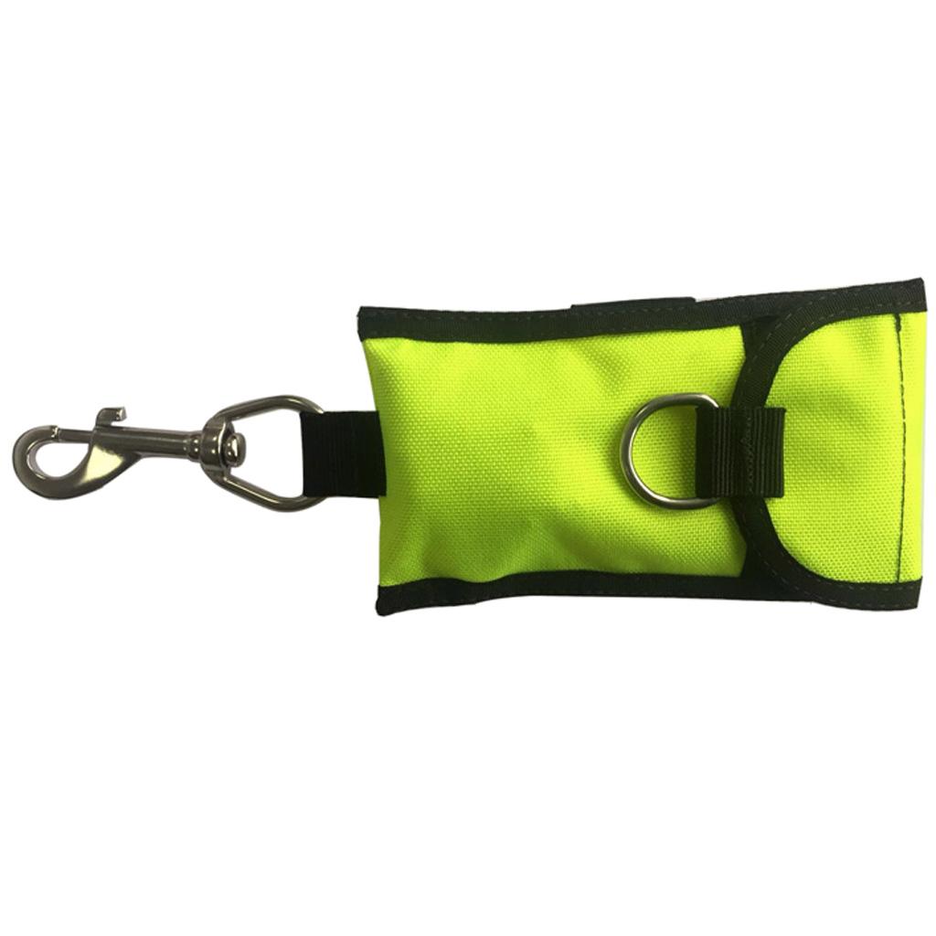 Scuba Diving Single Drift Hook Webbing Clip & Storage Bag