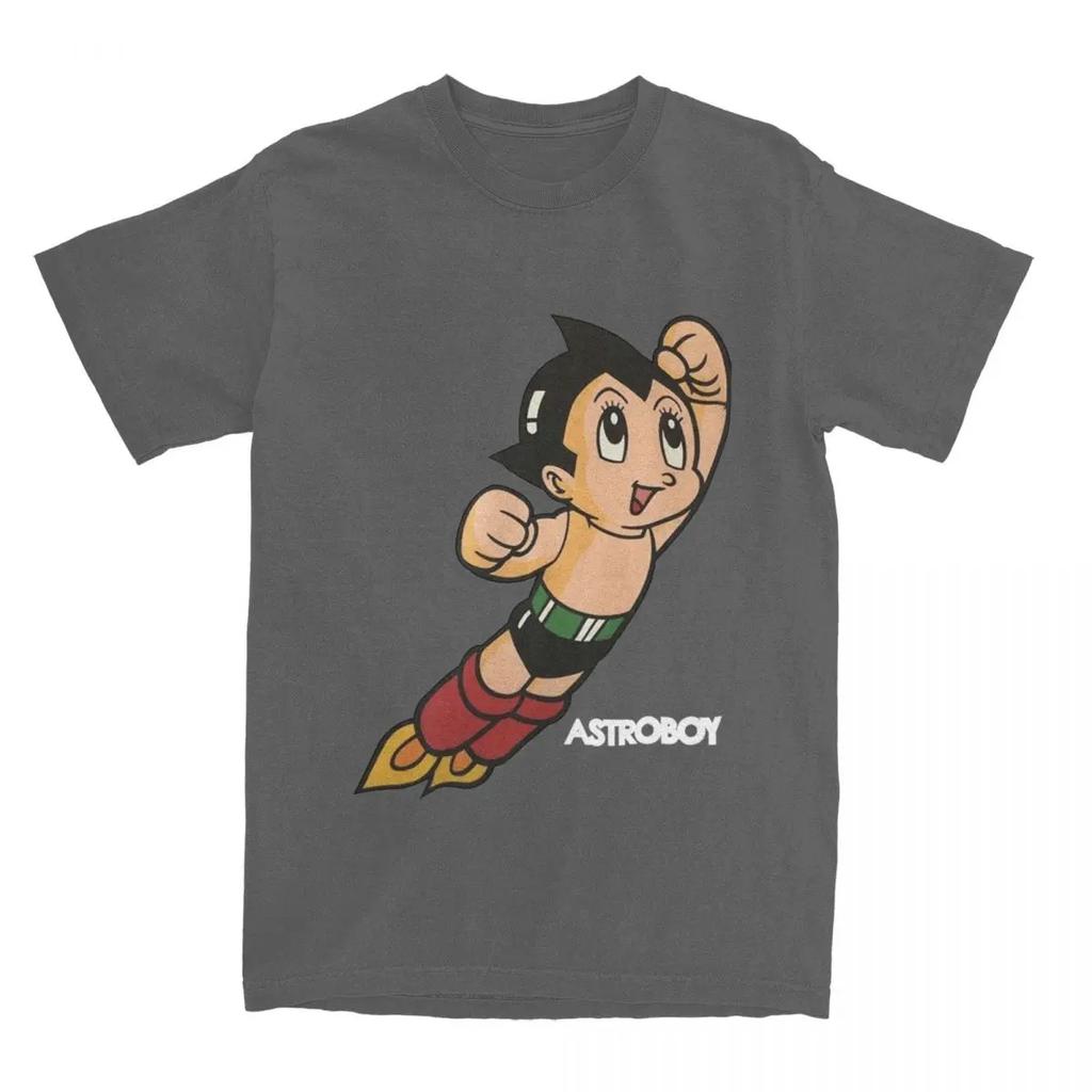 Vintage Astroboy Anime Robot Astro Boy Space T Shirts Men Cotton Funny T-Shirt O Neck Tees Short Sleeve Tops Plus Size