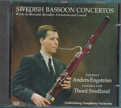 CD THORD SVEDLUND / ANDERS ENGSTRÖM - Swedish Bassoon Concertos IMCD015 Intim Musik 1992 Sweden Classical Used