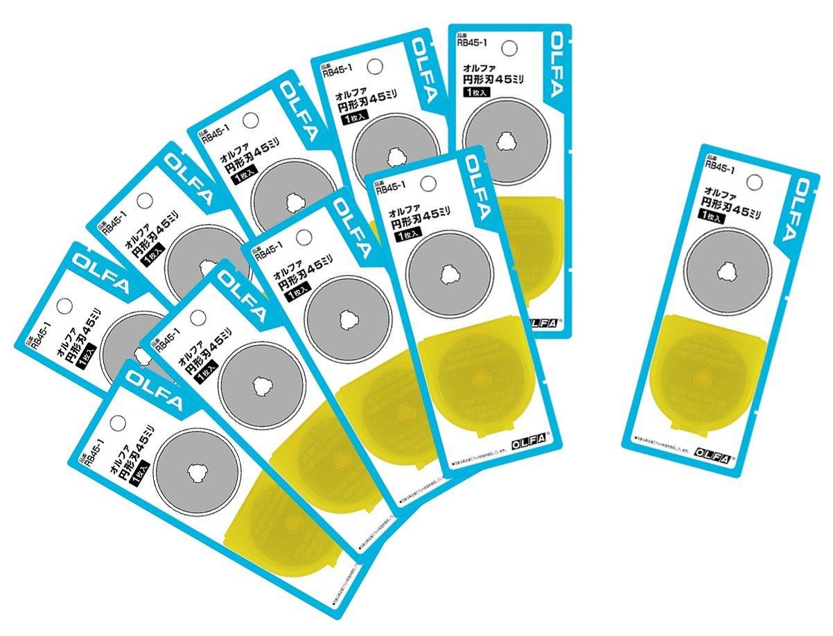 

Olfa 45мм Круглый Нож Сменные Лезвия Кейс (РБ45-1), 10 шт