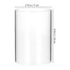 Premium Clear Glass Cylinder Cover Open Ended Tube Shade for Tall Pillar Candles Home Decor Romantic Warm Ambience