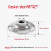 Stainless Steel Bowl-Shaped Adjustable Foot Washer for Pot Lids