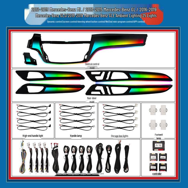 Ambient Lighting Kit for Mercedes-Benz GLA/CLA/GLE/GLS/ML/GLK/GL Air Vents