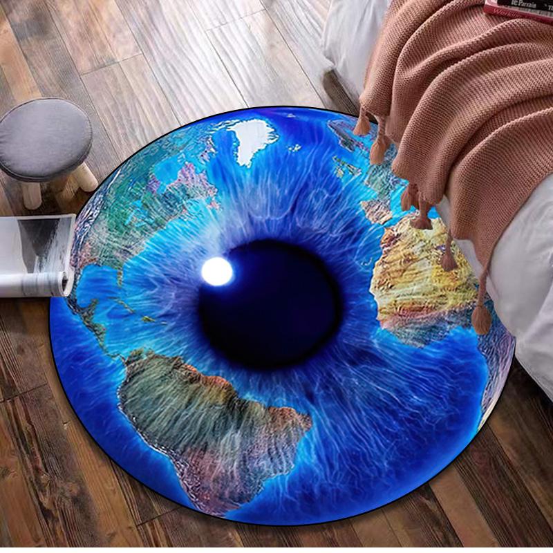 

Circular Rug - Office Decorative Carpet For Living Room Bedroom Door Mat Floor Rug Computer Chair Area Rug 80x80cm( 31x31in)