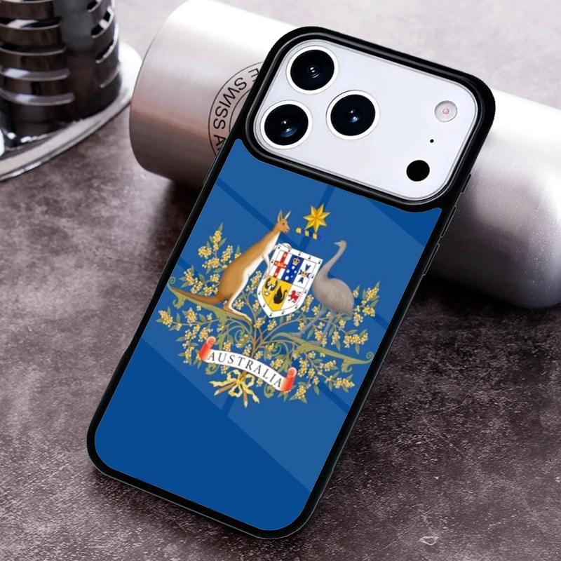 

Чехол для телефона с Гербом Австралии Для iPhone 17 16 15 14 13 12 11 Pro Max Plus 17Air Мягкий Силиконовый Чехол iPhone 12 Pro