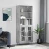 Highboard Concrete Grey 69.5 x 34 x 180 cm Particleboard