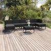 Day and Night - Day and Night Garden Furniture Set 8 Pieces and Black Synthetic Rattan Cushions