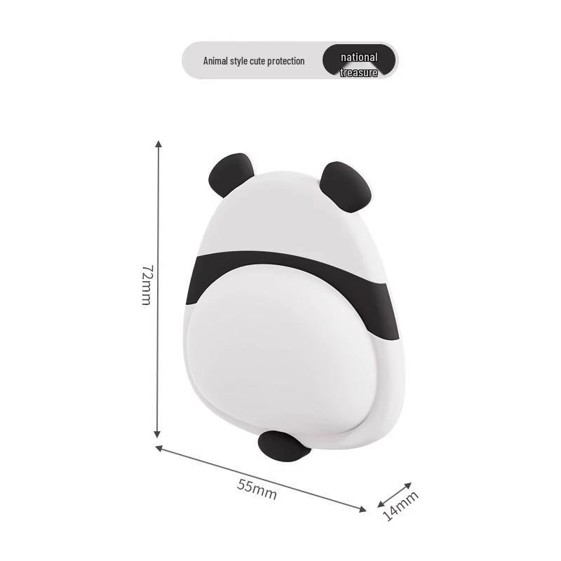 Silicone Cute Pet Door & Wall Bumper Sticker - Penguin & Panda Design