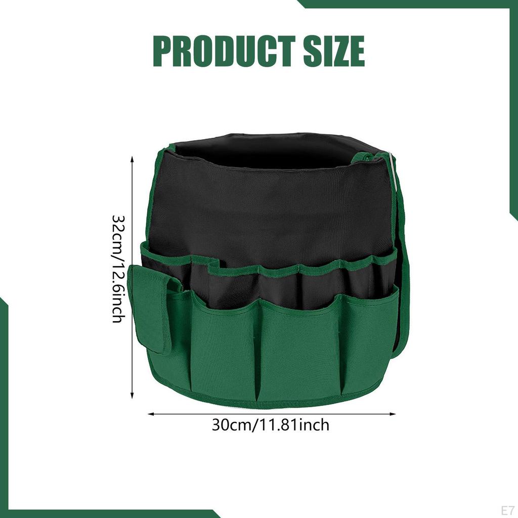 Bucket Bag for Garden Tools, Tool Organizer, Carrier, Storage Hammers