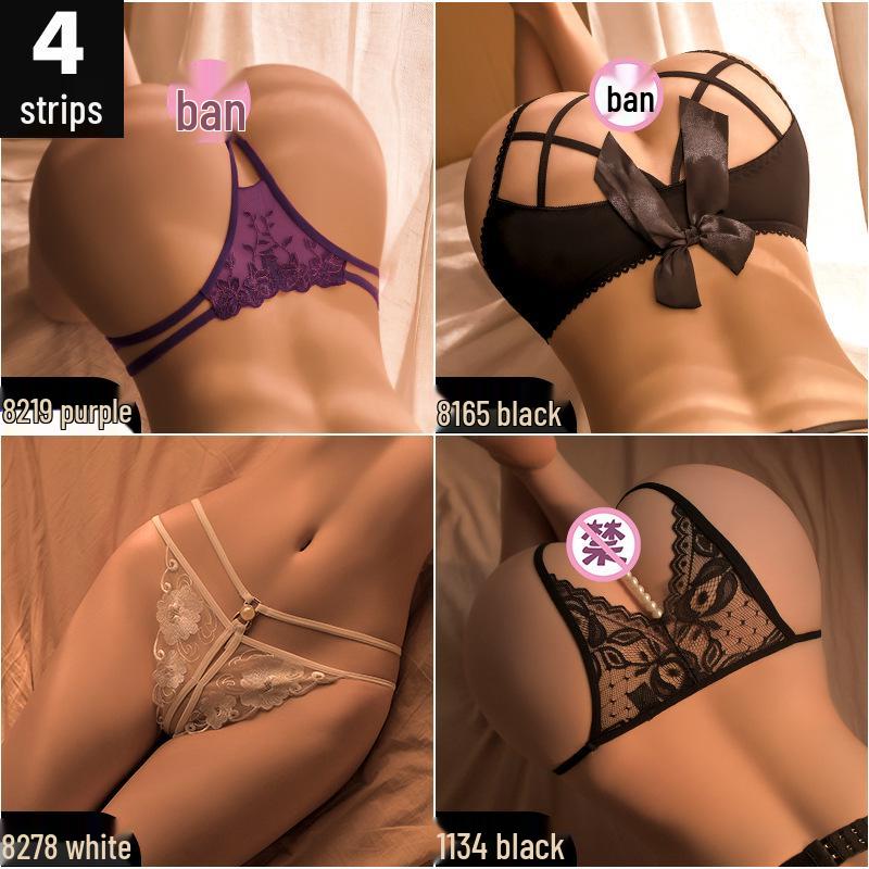 Man Yan Lingerie: Sexy Open Crotch Thong and Triangle Panties for Couples