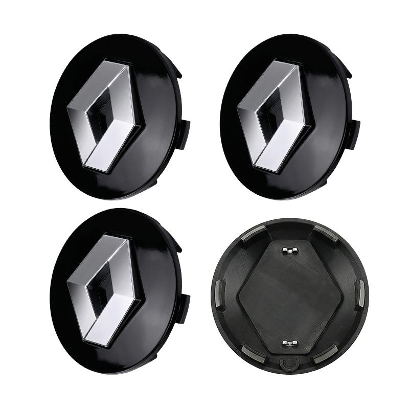 

4Pcs 56MM Car Emblem Wheel Center Hub Cap Covers Auto Rim Cover For Renault Dacia Koleos Clio Laguna 2 Megane 2 3 Duster Logan Captur чёрный